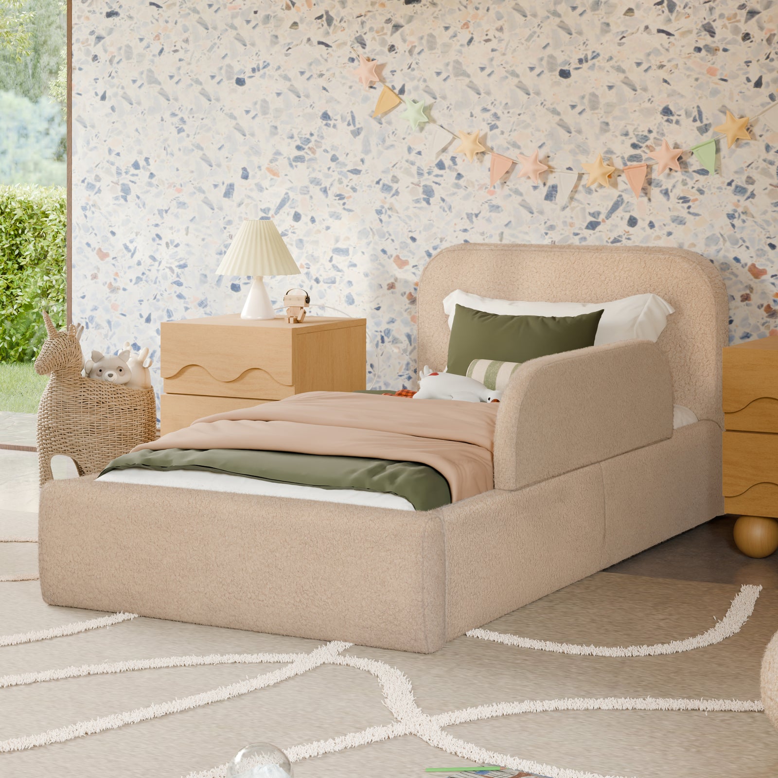 Upholstered Twin/Full Bed Guardrail