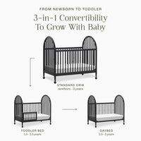 Alouette 3-in-1 Convertible Spindle Crib
