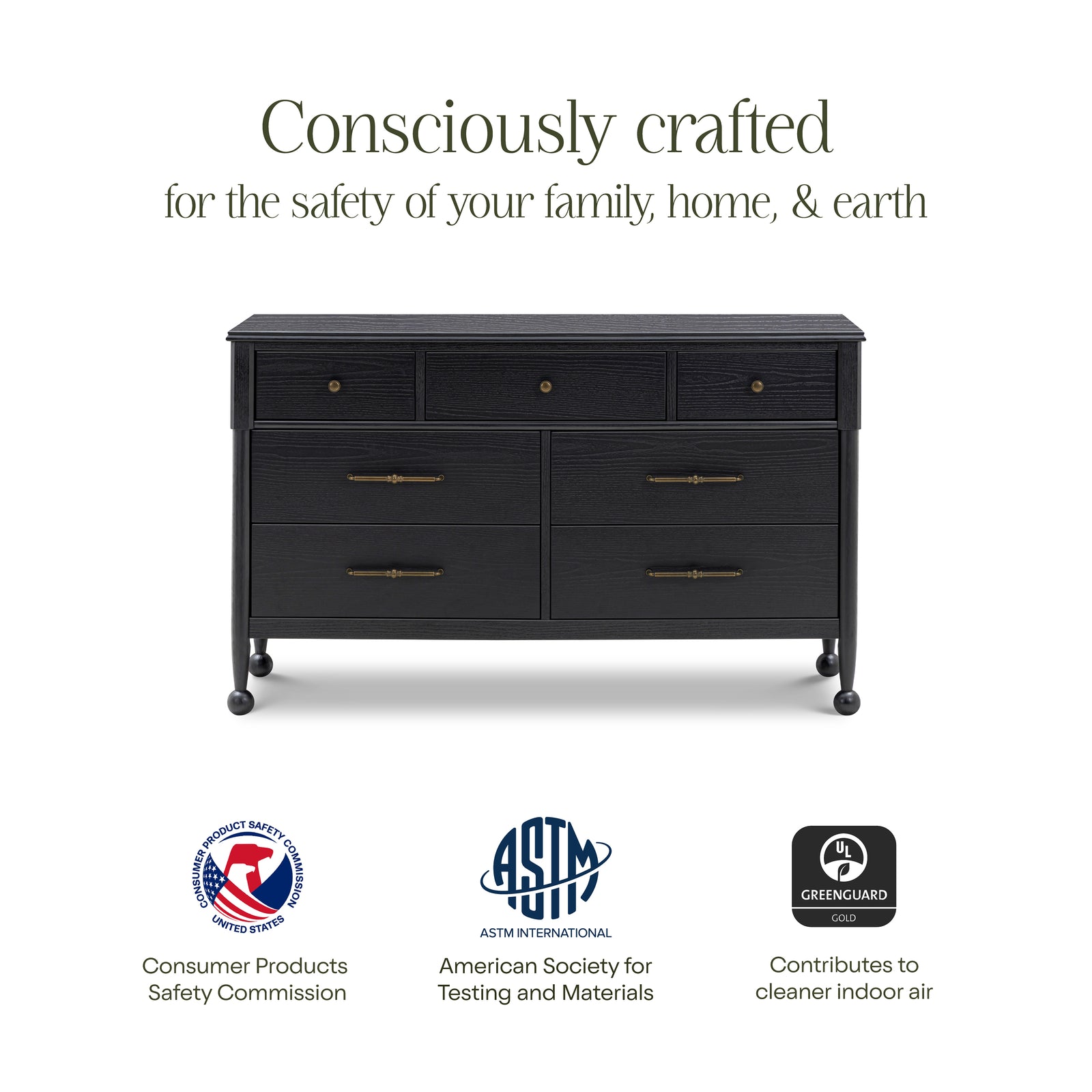 Alouette 7-Drawer Wide Assembled Dresser (56")