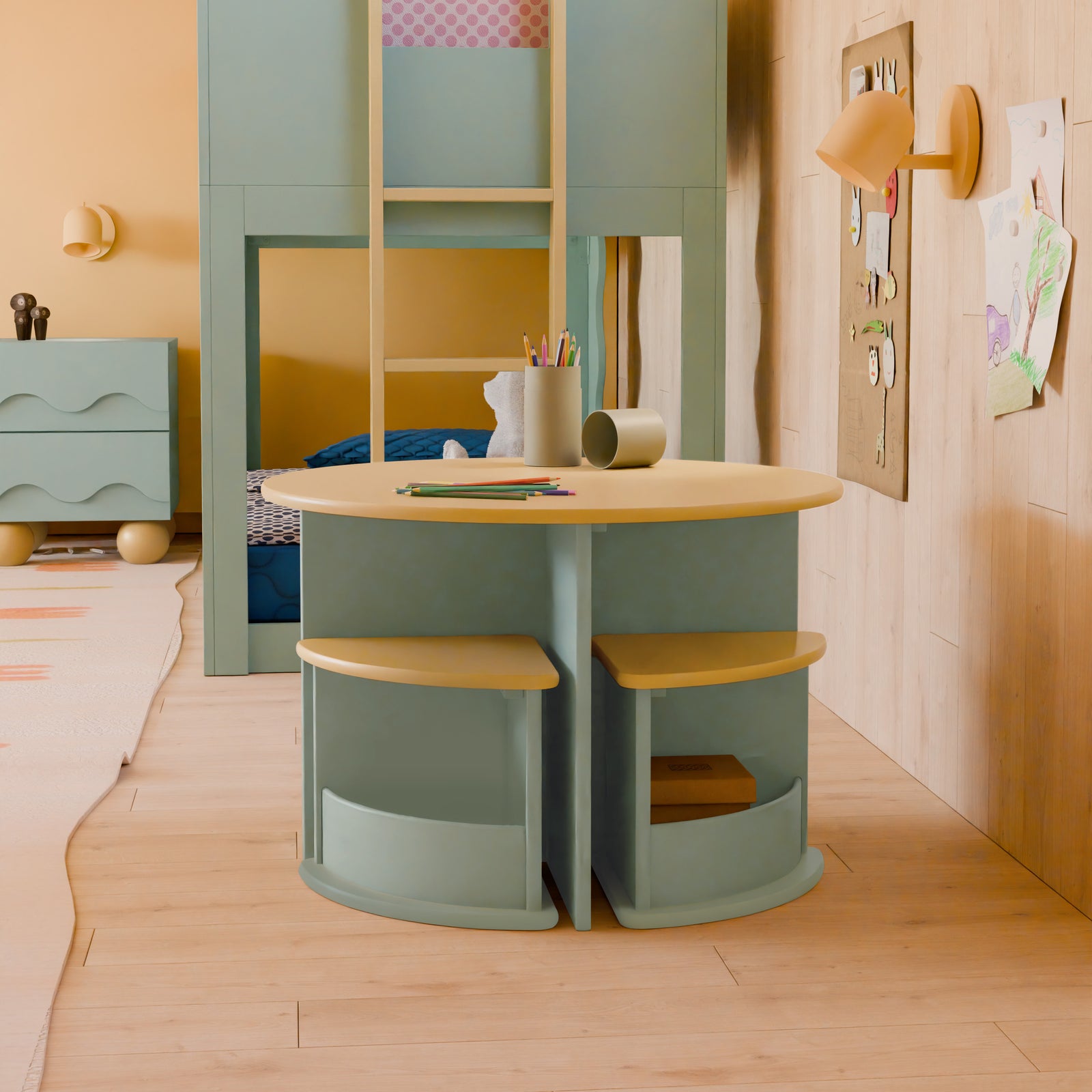 Nessa Nesting Play Table + Chair Set