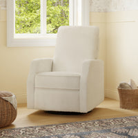 Lucas Pillowback Swivel Recliner | Boucle