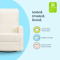Lucas Pillowback Swivel Recliner | Boucle