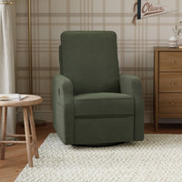 Lucas Pillowback Swivel Recliner | Boucle