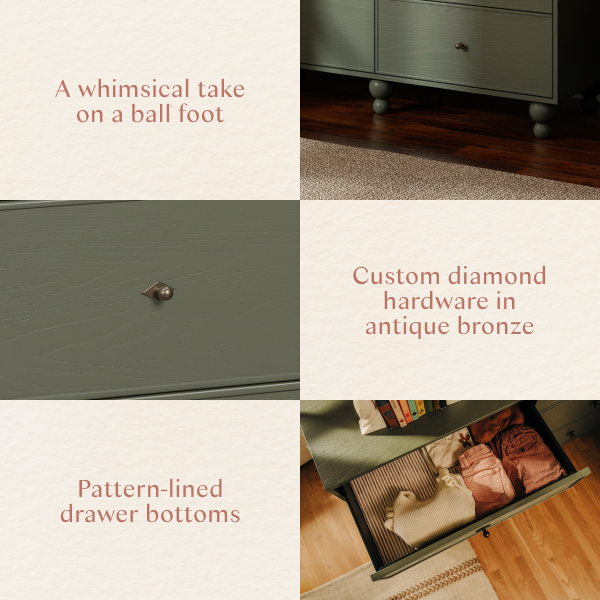 Astre 6-Drawer Wide Assembled Dresser (54") by Nate Berkus