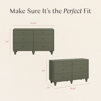 Astre 6-Drawer Wide Assembled Dresser (54") by Nate Berkus