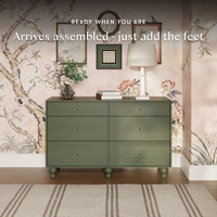 Astre 6-Drawer Wide Assembled Dresser (54") by Nate Berkus