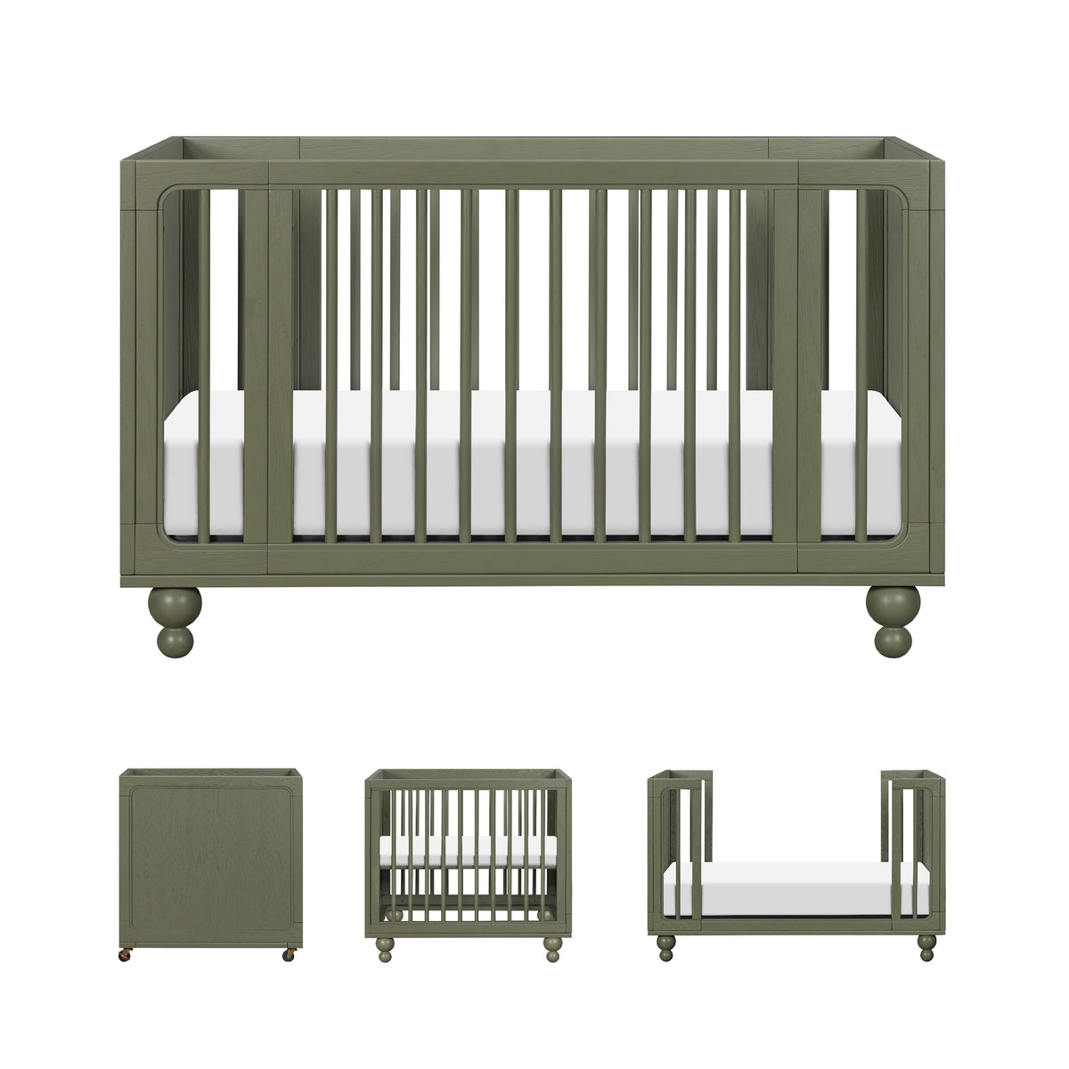 Astre All-Stages® 8-in-1 Crib with Bassinet + Toddler Bed Kits by Nate Berkus