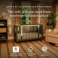 Astre All-Stages® 8-in-1 Crib with Bassinet + Toddler Bed Kits by Nate Berkus