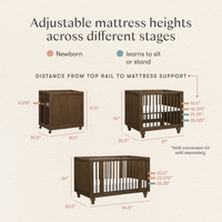 Astre All-Stages® 8-in-1 Crib with Bassinet + Toddler Bed Kits by Nate Berkus