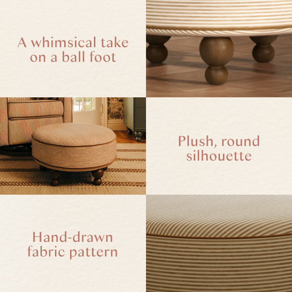 Astre Ottoman by Nate Berkus