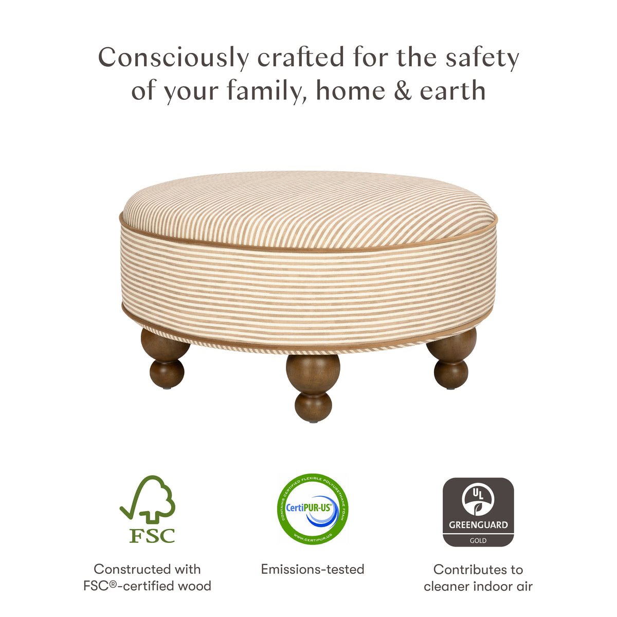 Astre Ottoman by Nate Berkus