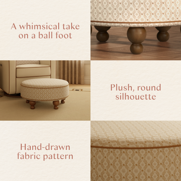 Astre Ottoman by Nate Berkus
