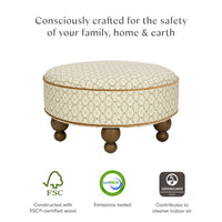 Astre Ottoman by Nate Berkus