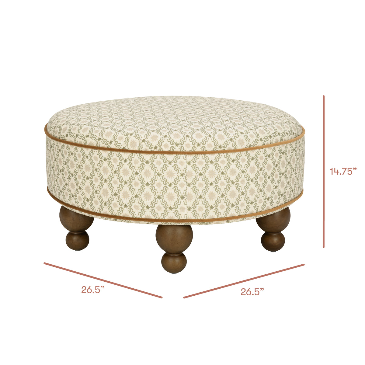 Astre Ottoman by Nate Berkus