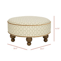 Astre Ottoman by Nate Berkus
