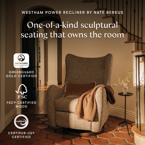 Westham Electronic Recliner and Glider with USB Port by Nate Berkus