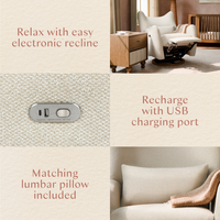 Westham Electronic Recliner and Glider with USB Port by Nate Berkus