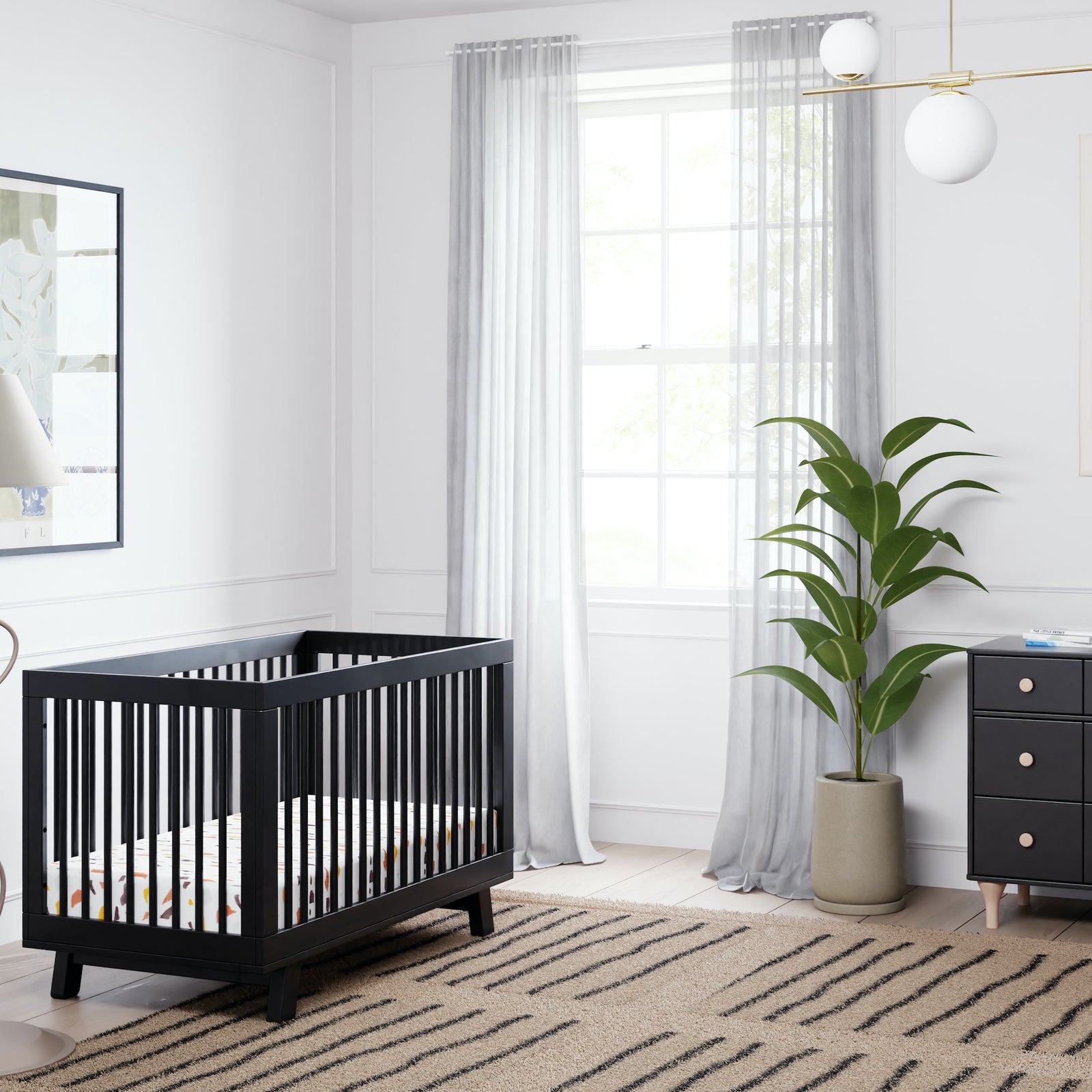 Hudson 3-in-1 Convertible Crib with Toddler Bed Conversion Kit