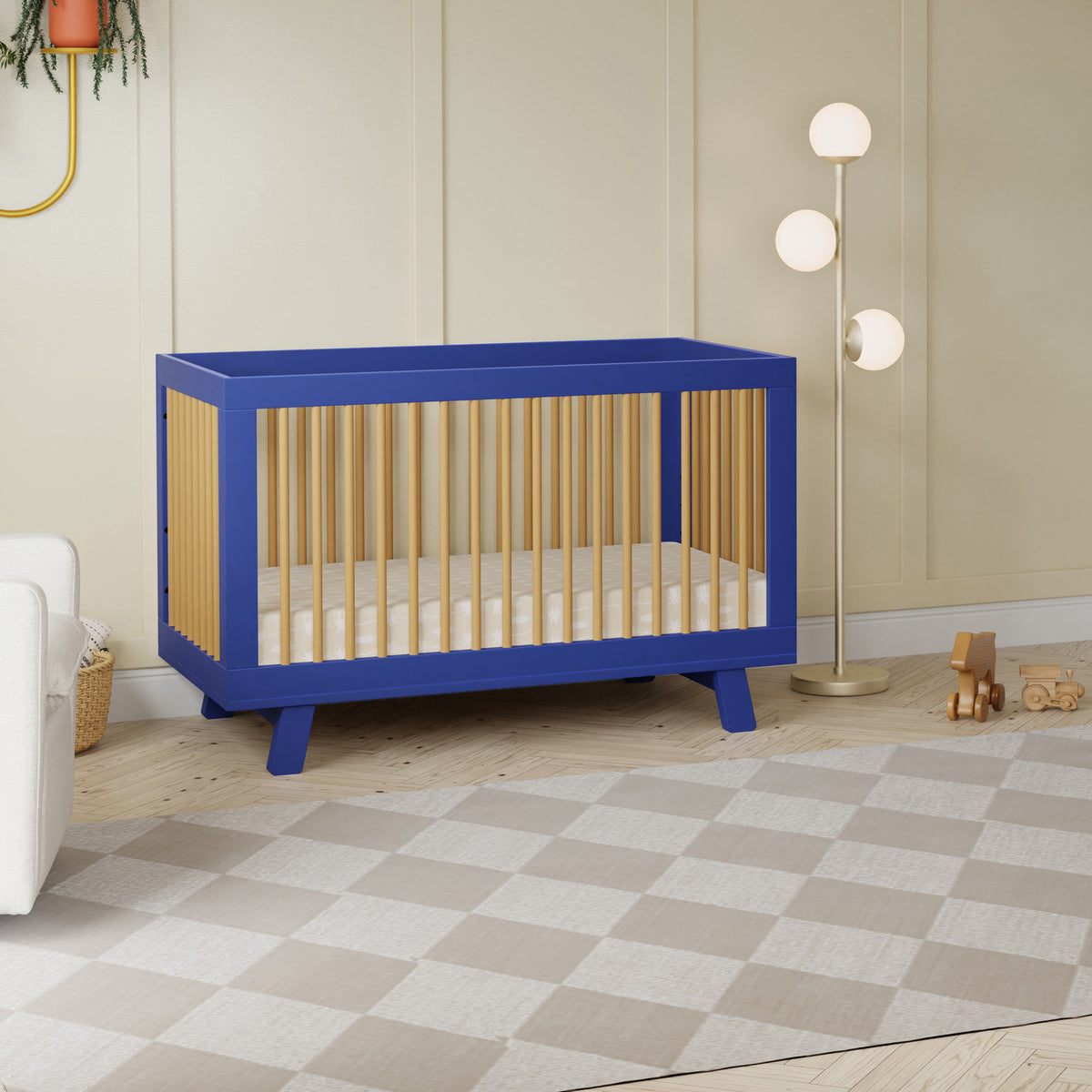 Hudson 3-in-1 Convertible Crib with Toddler Bed Conversion Kit