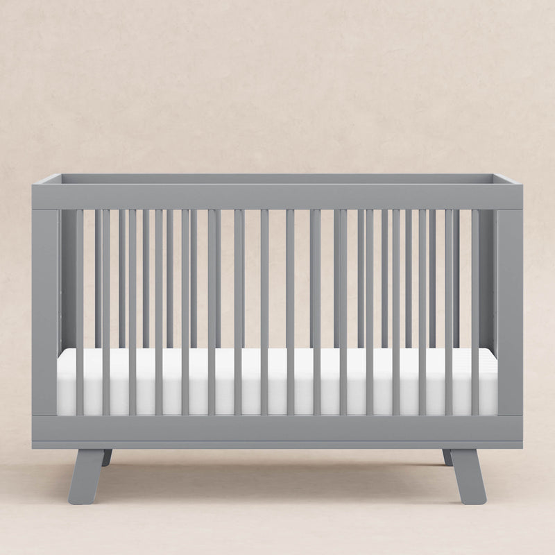 Hudson 3-in-1 Convertible Crib with Toddler Bed Conversion Kit - Grey