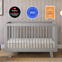 Hudson 3-in-1 Convertible Crib with Toddler Bed Conversion Kit