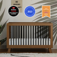 Hudson 3-in-1 Convertible Crib with Toddler Bed Conversion Kit