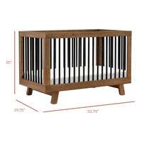 Hudson 3-in-1 Convertible Crib with Toddler Bed Conversion Kit
