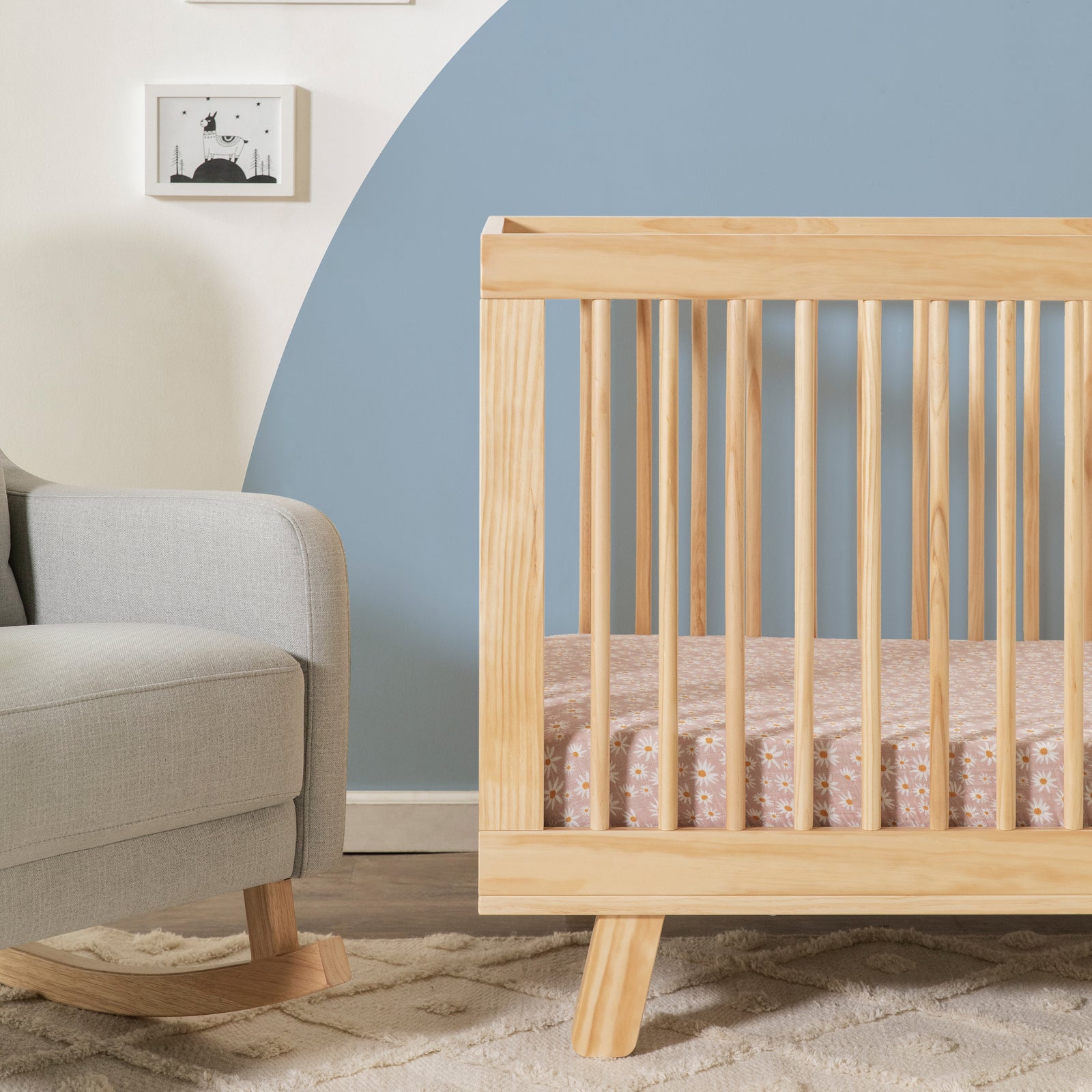 Hudson 3-in-1 Convertible Crib with Toddler Bed Conversion Kit