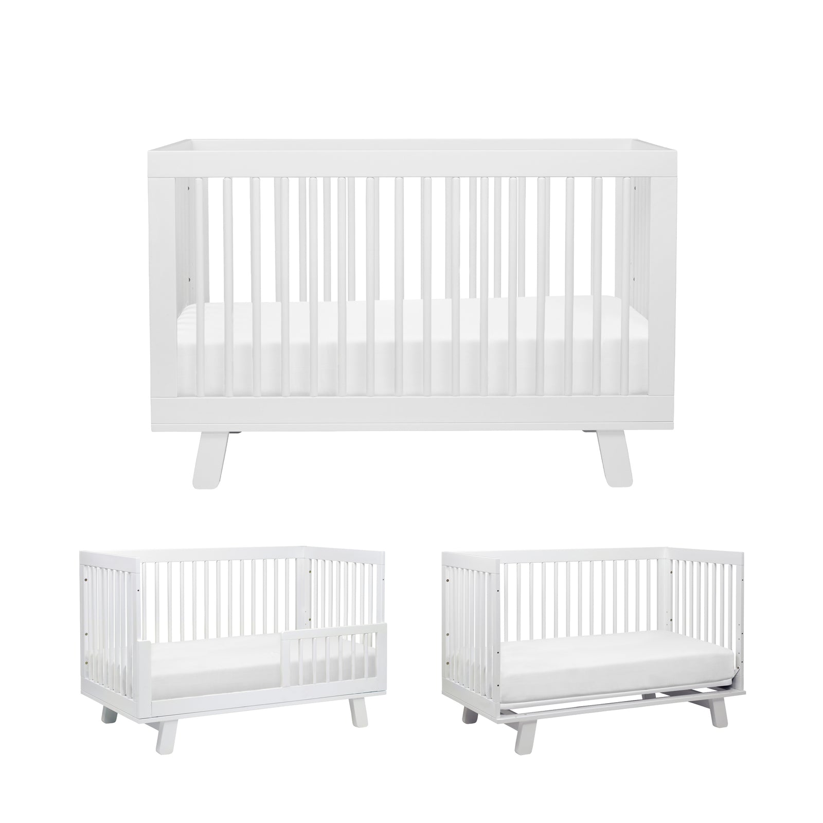 Hudson 3-in-1 Convertible Crib with Toddler Bed Conversion Kit