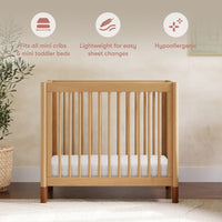 Pure Core Lightweight Mini Crib Mattress + Hybrid Quilted Waterproof Cover