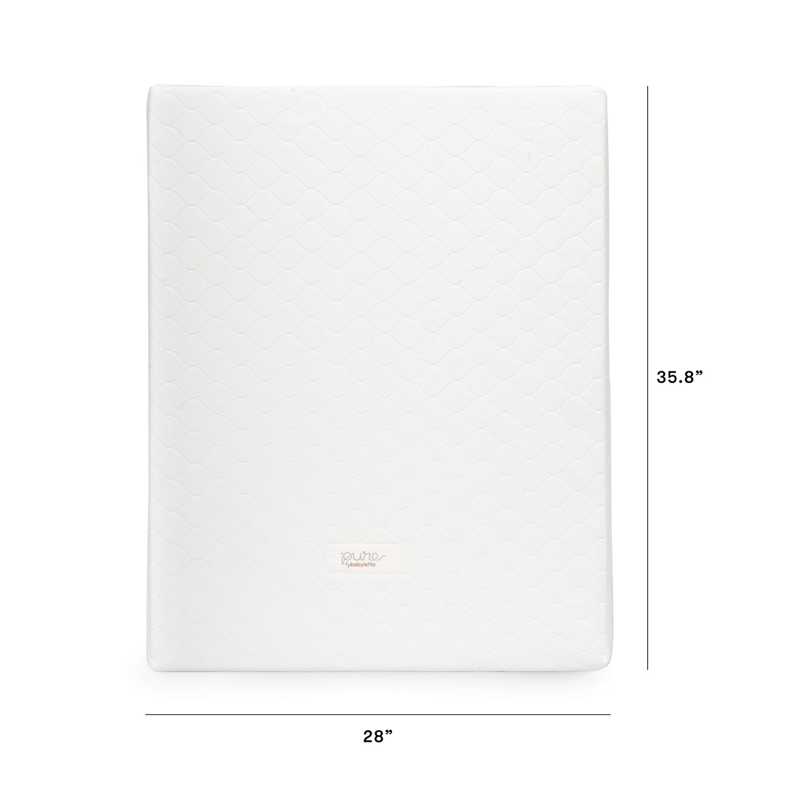 Pure Core Lightweight Midi Crib Mattress + Hybrid Quilted Waterproof Cover