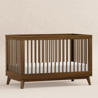 Scoot 3-in-1 Convertible Crib with Toddler Bed Conversion Kit - Natural Walnut