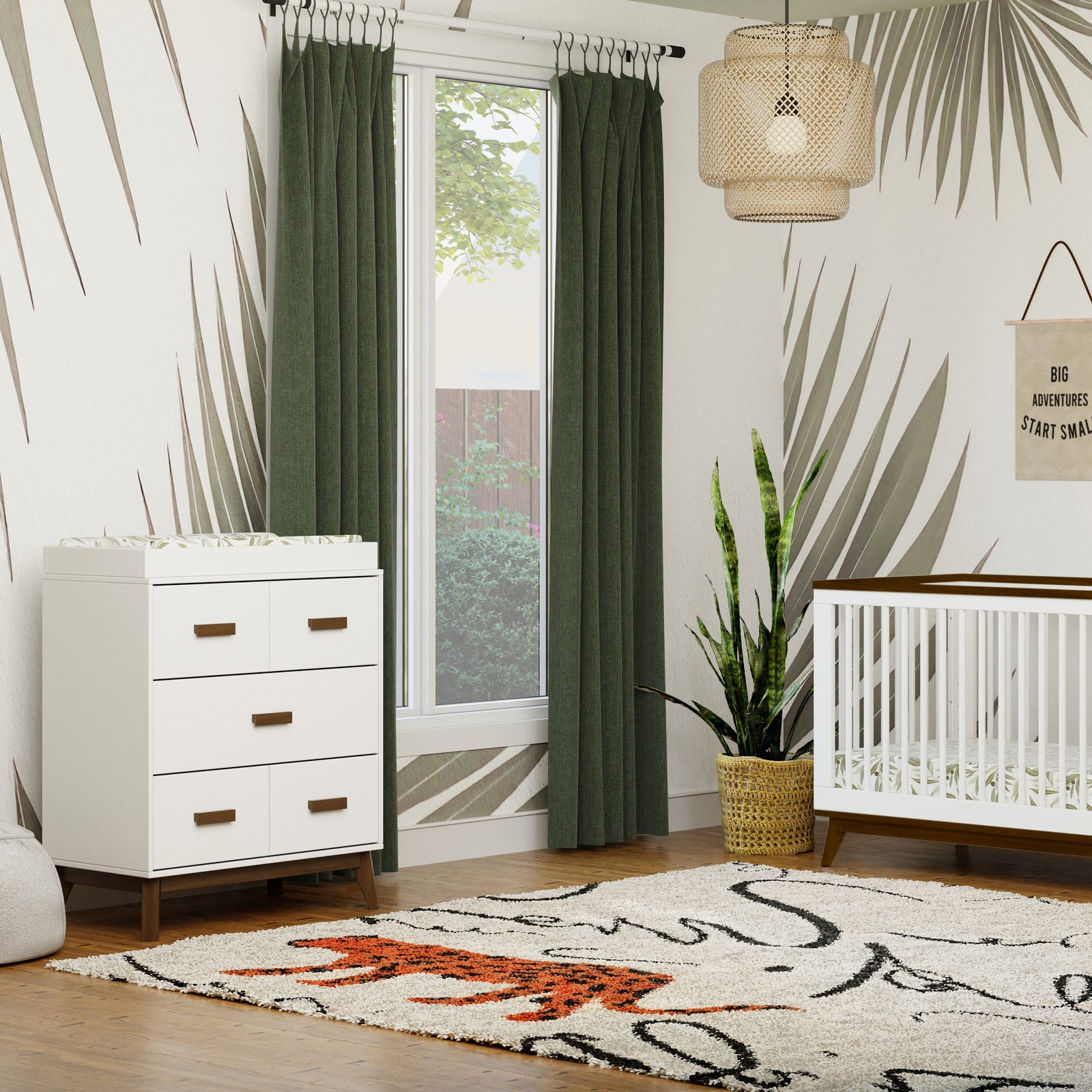 Scoot 3-Drawer Compact Changer Dresser with Removable Changing Tray (34")