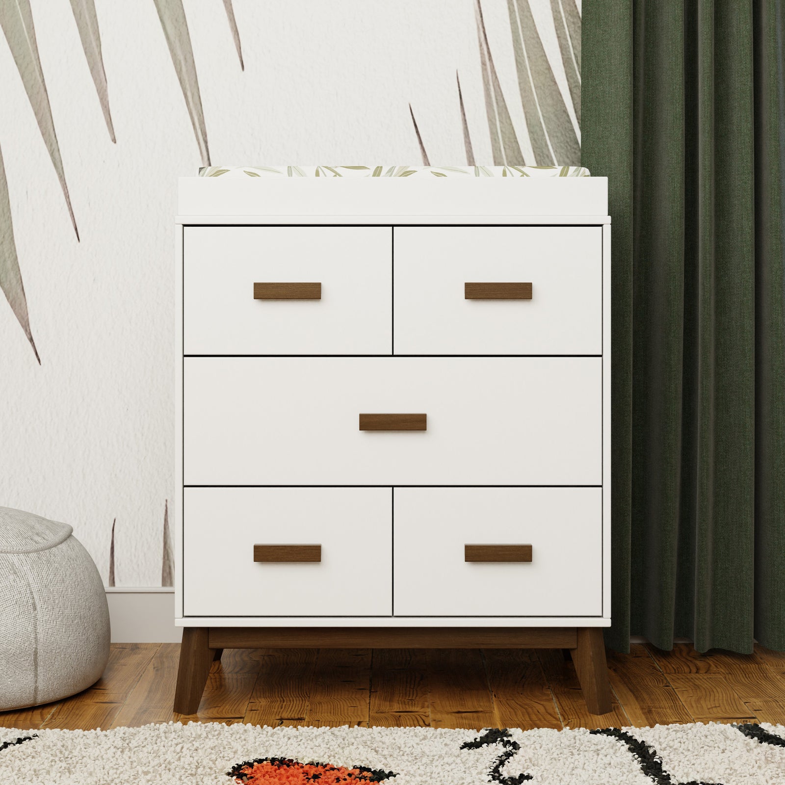 Scoot 3-Drawer Compact Changer Dresser with Removable Changing Tray (34")