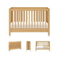 Maki Portable Folding Crib with Toddler Bed Conversion Kit