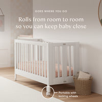 Maki Portable Folding Crib with Toddler Bed Conversion Kit