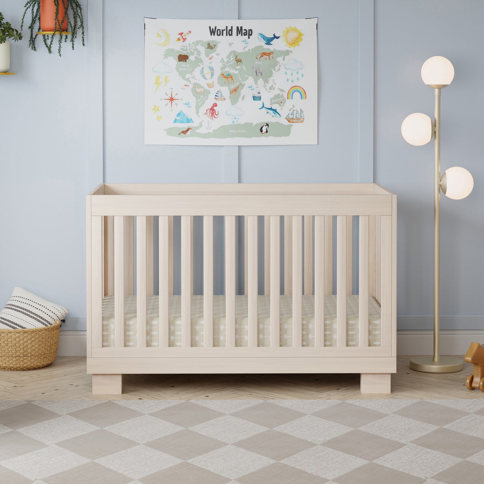 Modo 3-in-1 Convertible Crib with Toddler Bed Conversion Kit