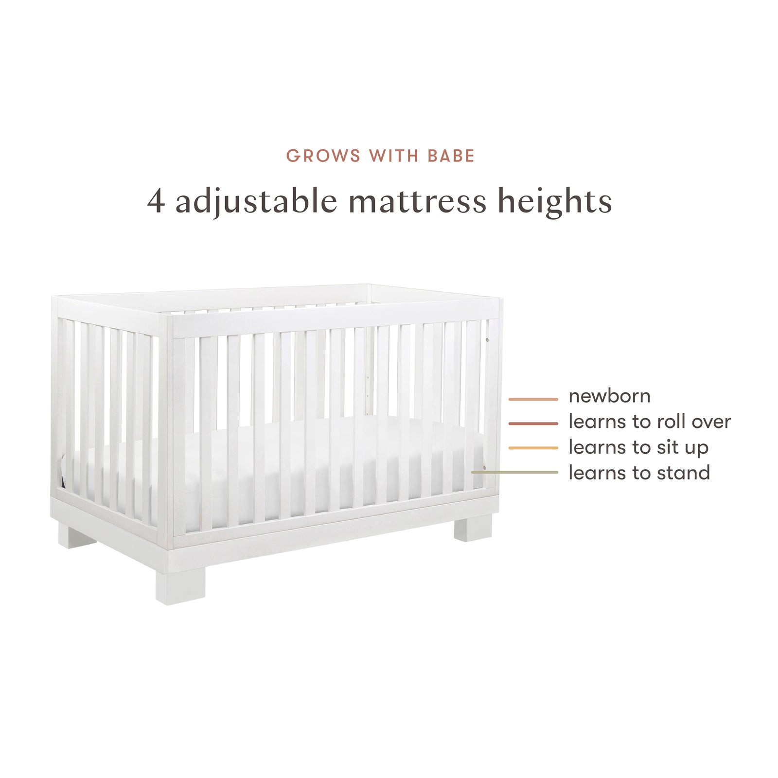 Modo 3-in-1 Convertible Crib with Toddler Bed Conversion Kit