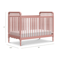 Namesake Liberty 3-in-1 Convertible Spindle Crib with Toddler Bed Conversion Kit