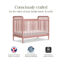 Namesake Liberty 3-in-1 Convertible Spindle Crib with Toddler Bed Conversion Kit