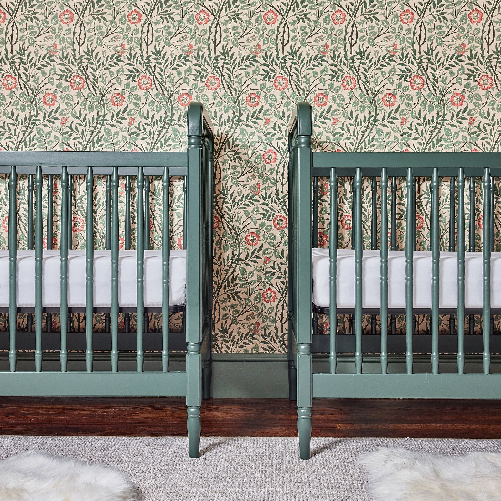 Namesake Liberty 3-in-1 Convertible Spindle Crib with Toddler Bed Conversion Kit