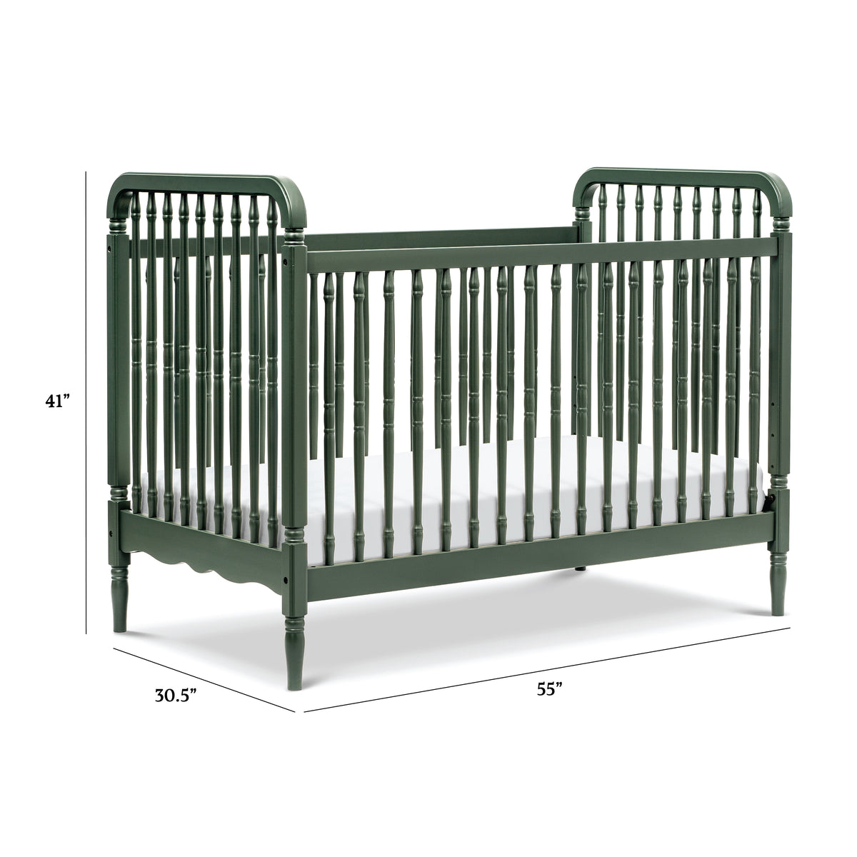 Navy 3-Piece Padded Baby Crib Rail Cover Set – Everyday Kids