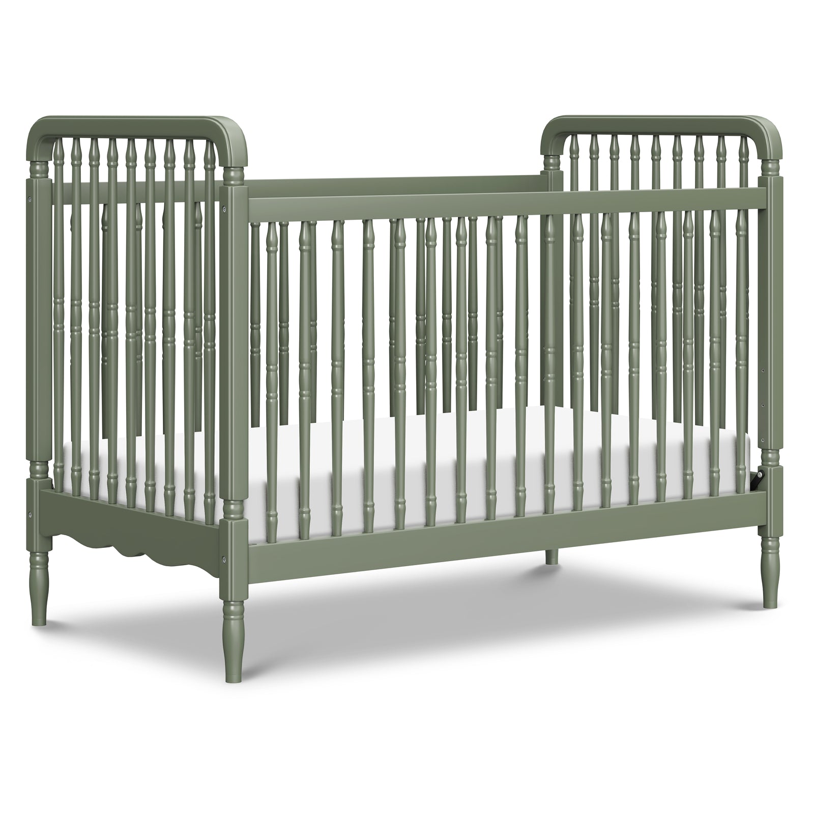Namesake Liberty 3-in-1 Convertible Spindle Crib with Toddler Bed Conversion Kit