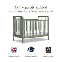 Liberty 3-in-1 Convertible Spindle Crib with Toddler Bed Conversion Kit