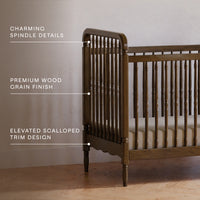 Liberty 3-in-1 Convertible Spindle Crib with Toddler Bed Conversion Kit