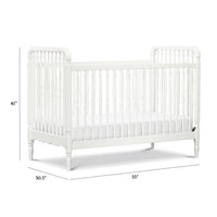 Liberty 3-in-1 Convertible Spindle Crib with Toddler Bed Conversion Kit