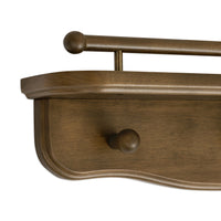 Liberty 31" Wall Shelf with Hooks