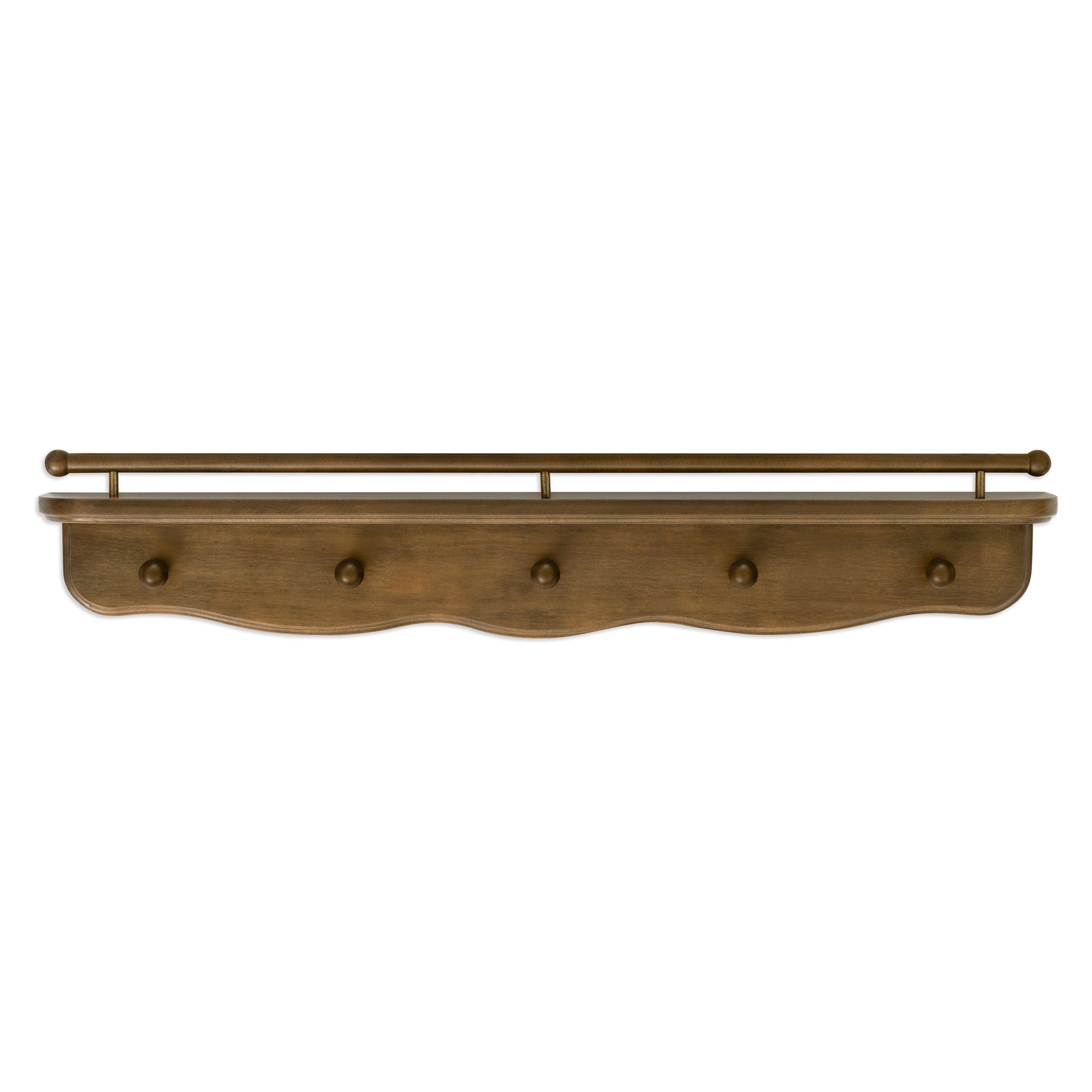 Liberty 31" Wall Shelf with Hooks