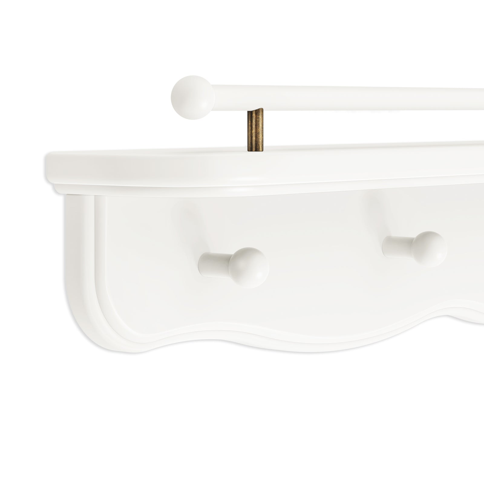 Liberty 31" Wall Shelf with Hooks