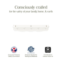Liberty 31" Wall Shelf with Hooks